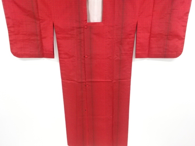 リサイクル　小格子織り出し雨コート